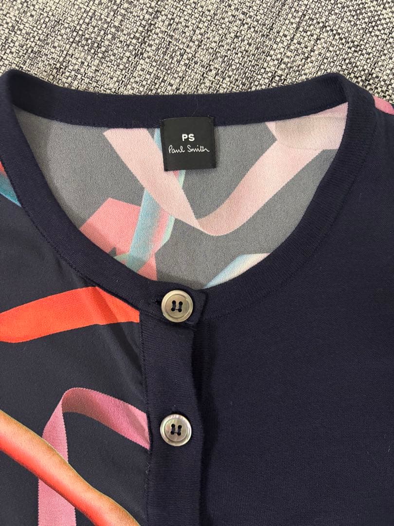 Paul Smith ポールスミス⭐︎カーディガン ネイビー/マルチカラー　M