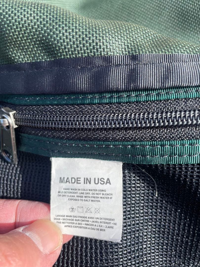 90s レア patagonia ハンターグリーン ミディアムラージギアBAG