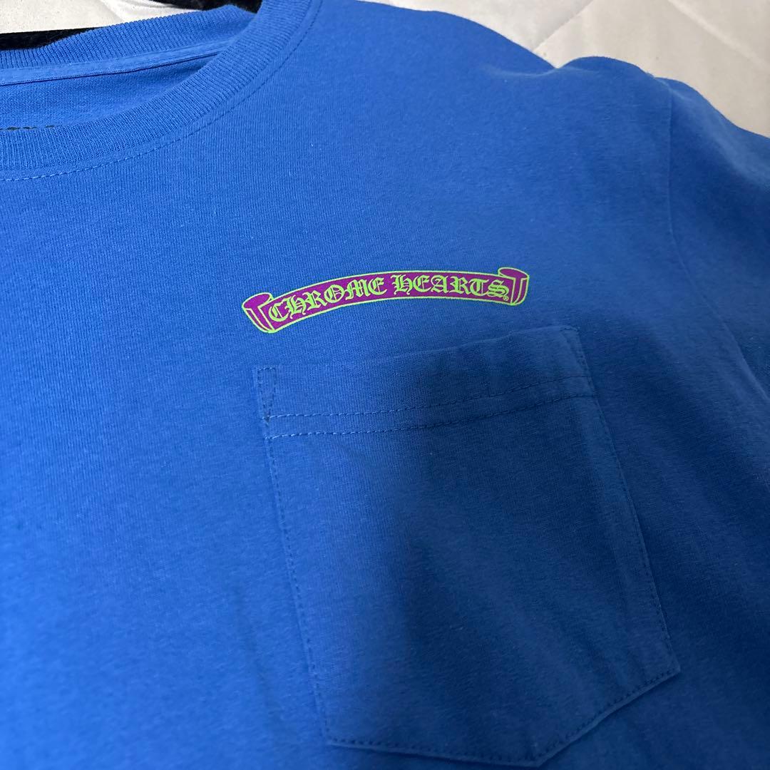 Chrome Hearts ポケット付きTシャツ 青