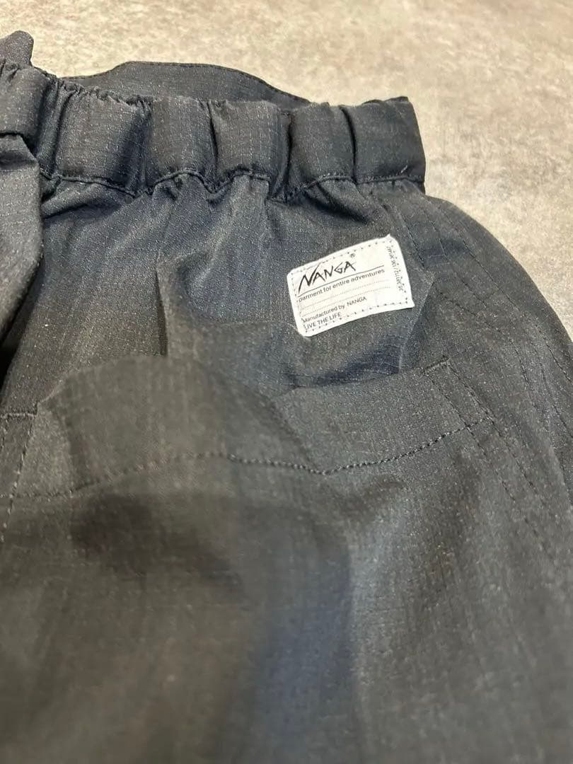 NANGA ブラック TAKIBI RIPSTOP WRAP SKIRT