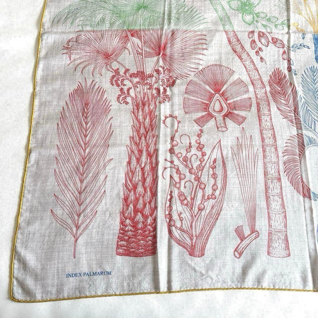 極美品 エルメス HERMESカレ140 ジェアン カシシル ヤシの目録 箱付