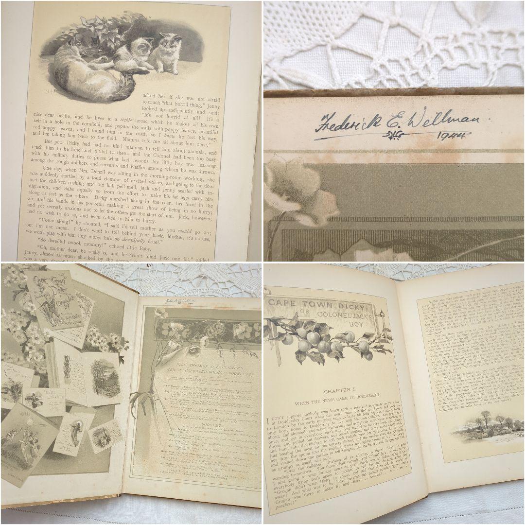稀少1887アンティーク絵本 洋書古書 児童書 ヴィクトリアン ヴンテージ