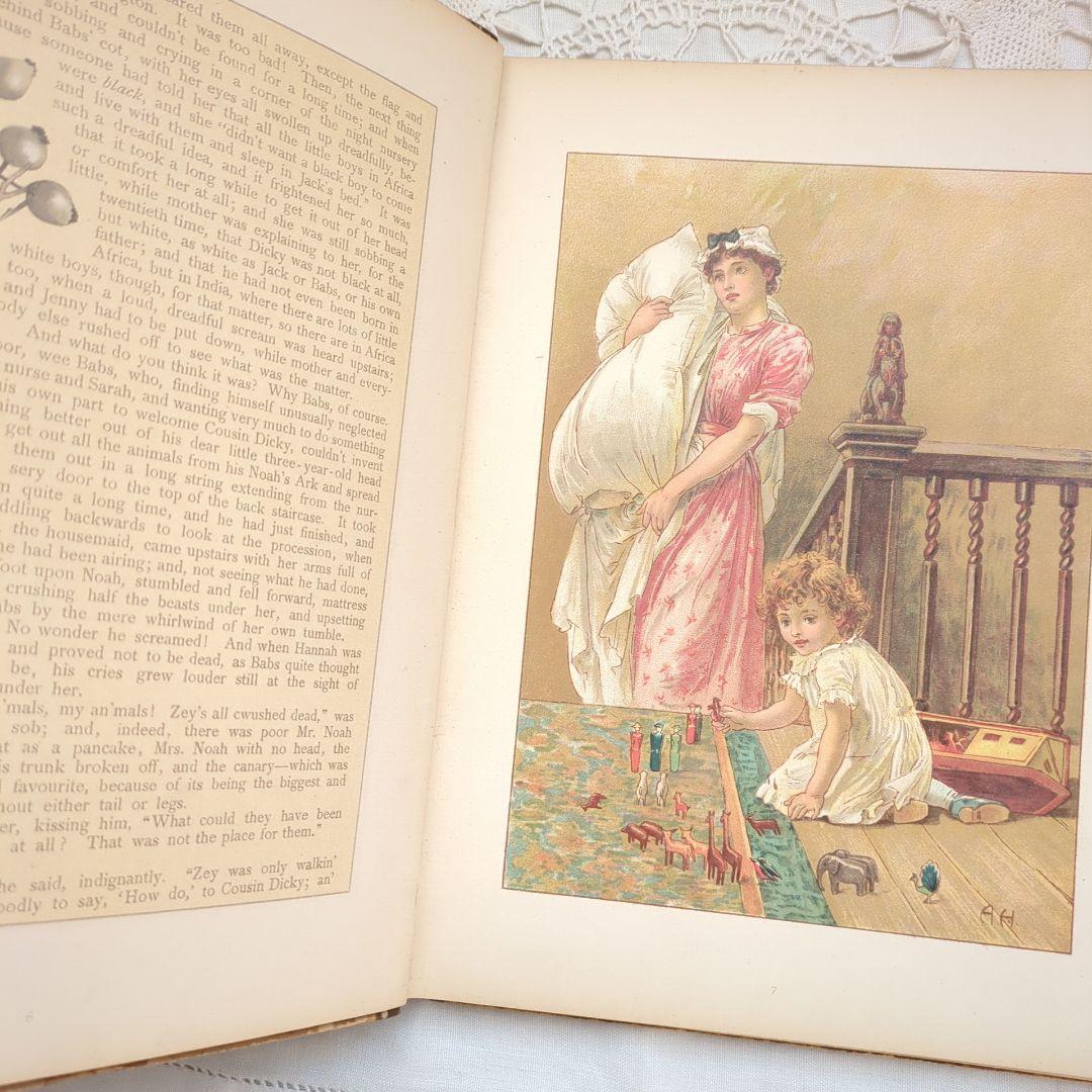 稀少1887アンティーク絵本 洋書古書 児童書 ヴィクトリアン ヴンテージ