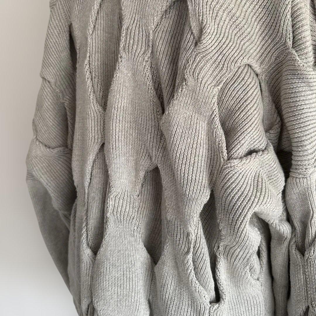 K*i様 juemi Rhombus Plated Cardigan gray