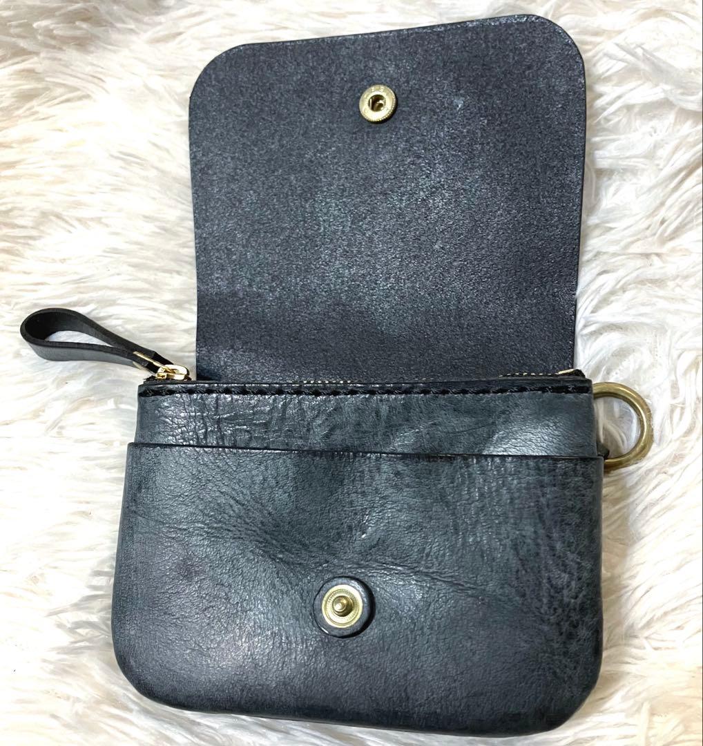 HERZ【アラスカ特別仕様】トラベルウォレット 二つ折り財布 レザー 黒 限定