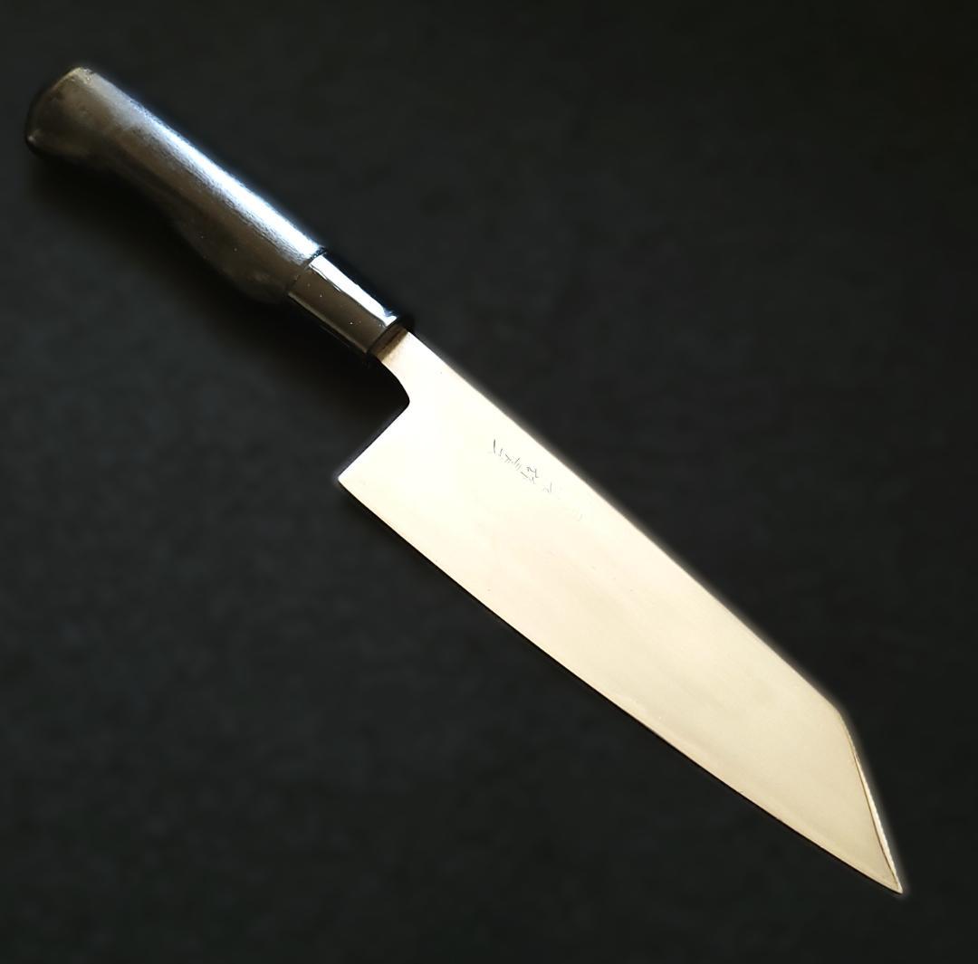 【鏡面風】青紙２号 黒打 文化包丁 170㎜ G9400 月光作 １点物