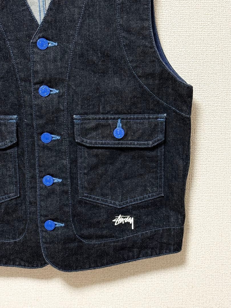 美品 Stussy Levi's コラボ デニムベスト