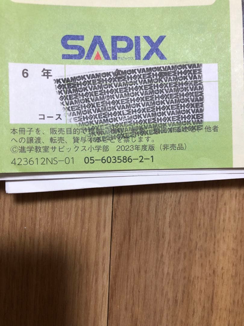SAPIX 6年　2023社会　フルセット　おまけつき　▶️ 知識の総完成　3枚目