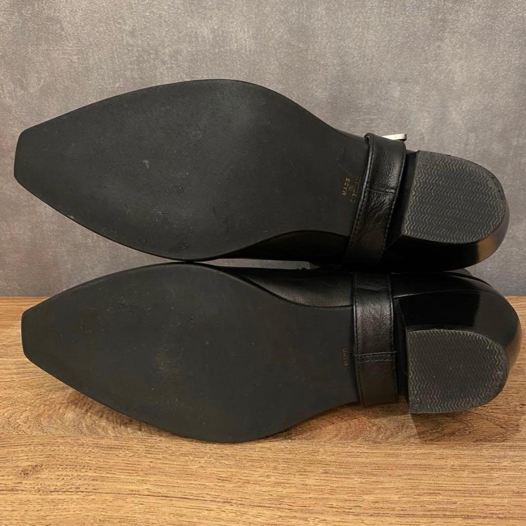 極美品✨ ダイアナ ショートブーツ 2way サイドゴア スタッズ 23.5 黒