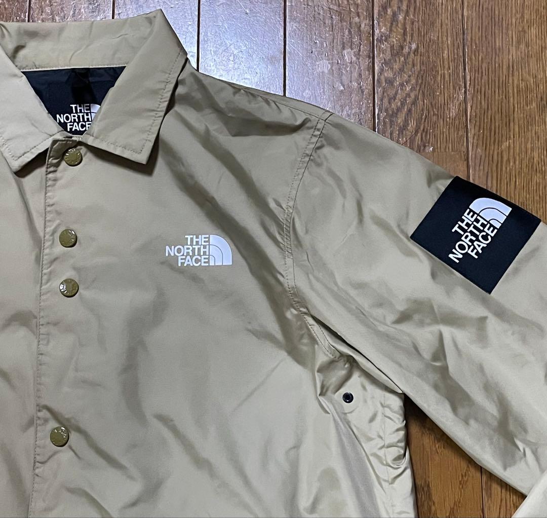 ノースフェイス　コーチジャケット　ベージュ系　美品　メンズM