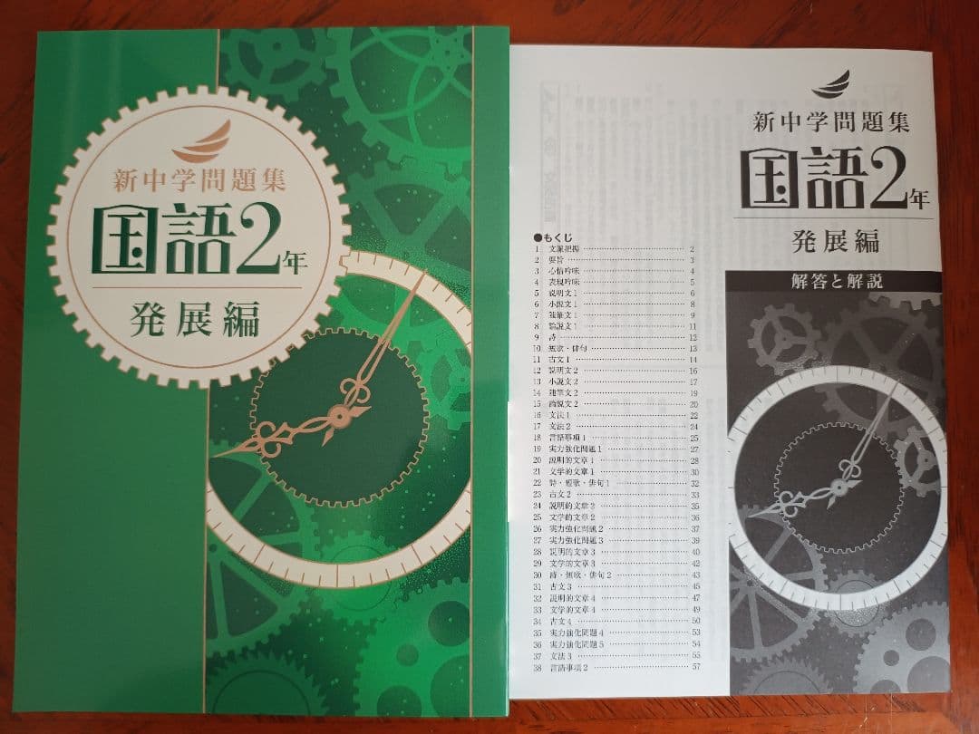 【最新版】 新品 新中学問題集 国語（発展）中１・中２・中３【解答付】