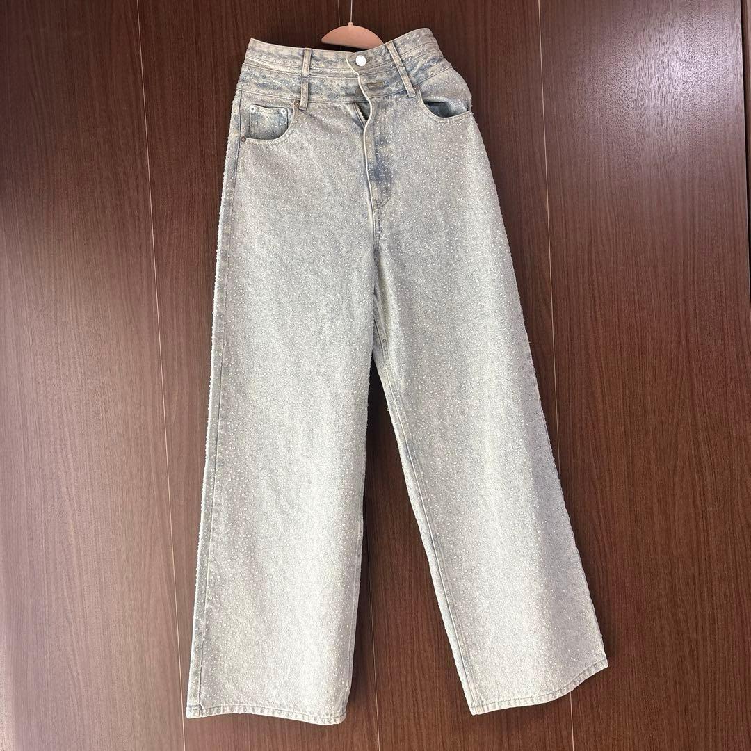 eimy istoire drop pattern デニム パンツ