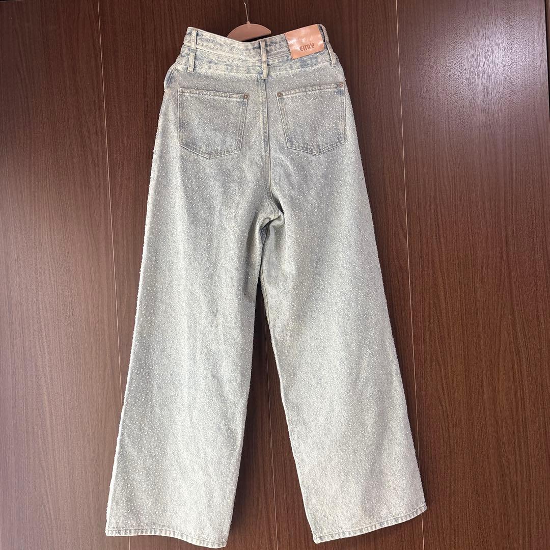 eimy istoire drop pattern デニム パンツ