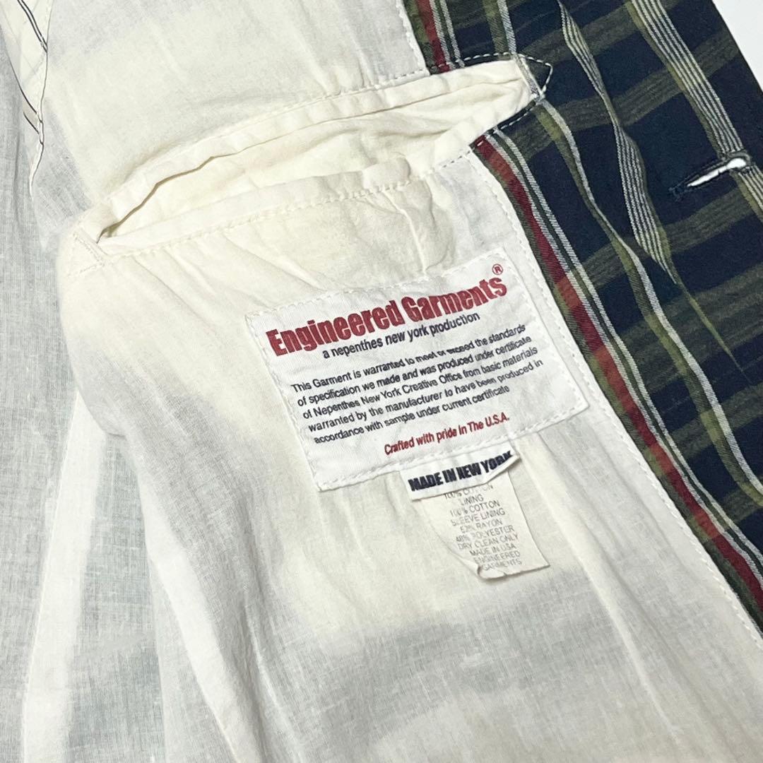 ENGINEERED GARMENTS マドラスチェックコットンジャケット S