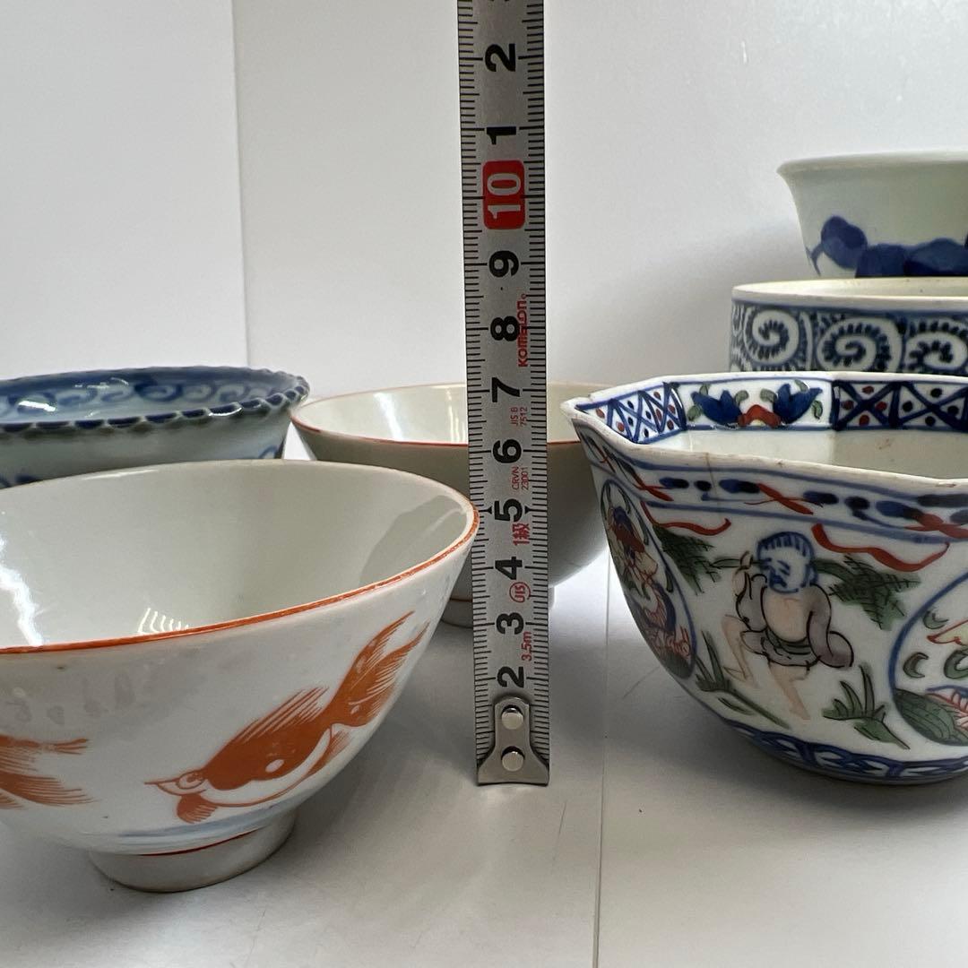 古伊万里色々7点　直径8.8~18㎝　東Y7-1022①