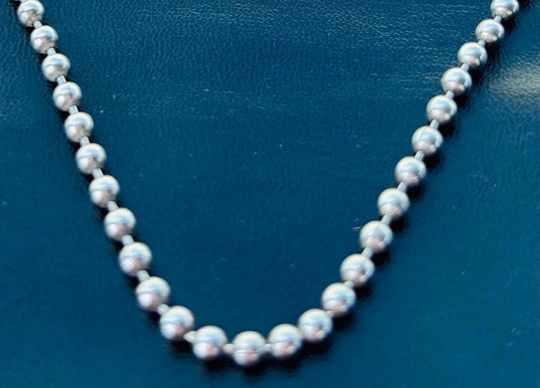 Silver 3㎜玉Ball Chainネックレス