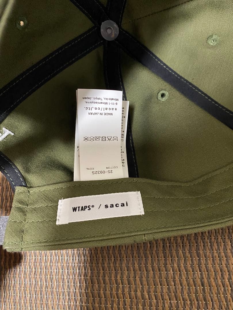 SACAI WTAPS Satin Cap サカイダブルタップスカーキ