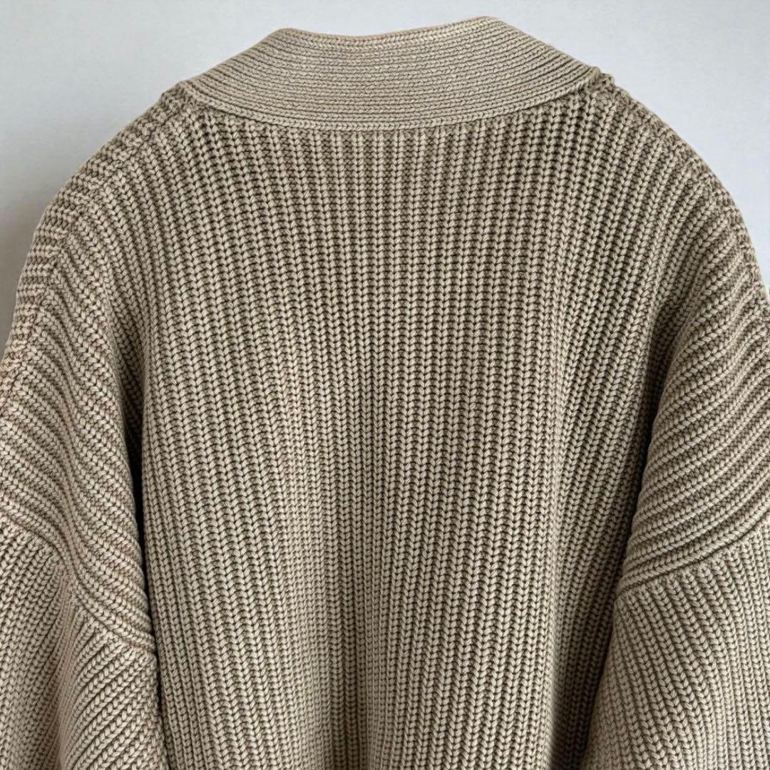 【美品】DEMYLEE デミリー コットン ニット カーディガン ベージュ