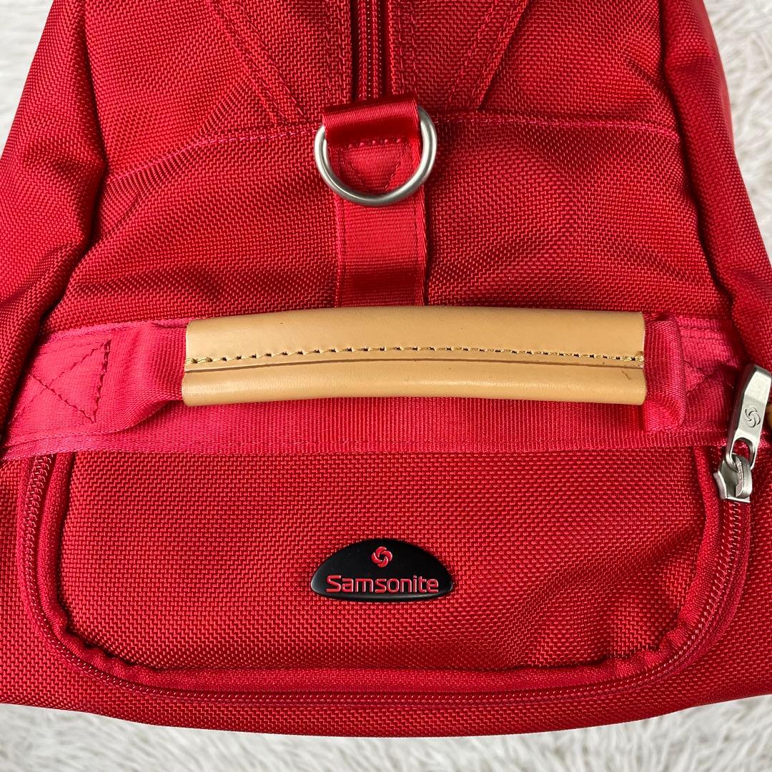Samsonite ボストンキャリーバッグ　3way レッド　ショルダー