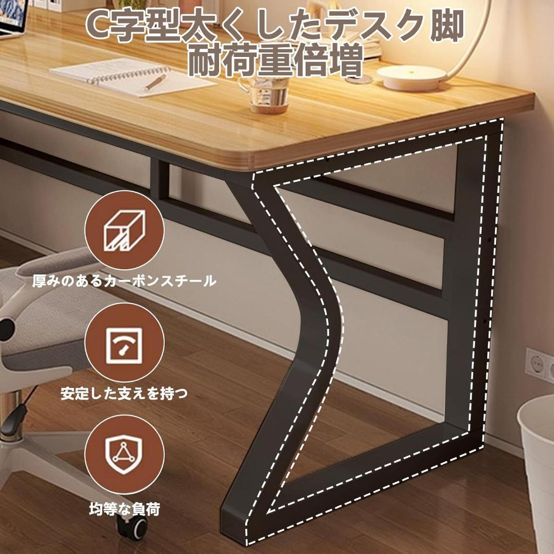 パソコンデスク 作業机 PC 机 オフィスデスク80×50