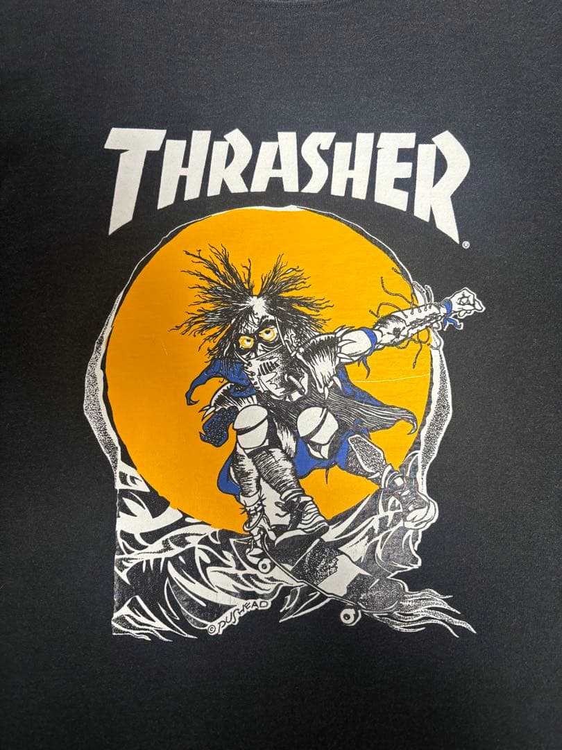 00年代　THRASHER フルーツダグ　パスヘッド　tシャツ　スラッシャー