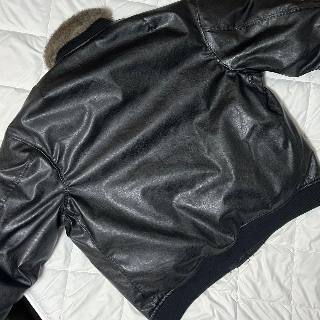 【完売品】Casper John MA-1 ボンバージャケット ブラック L