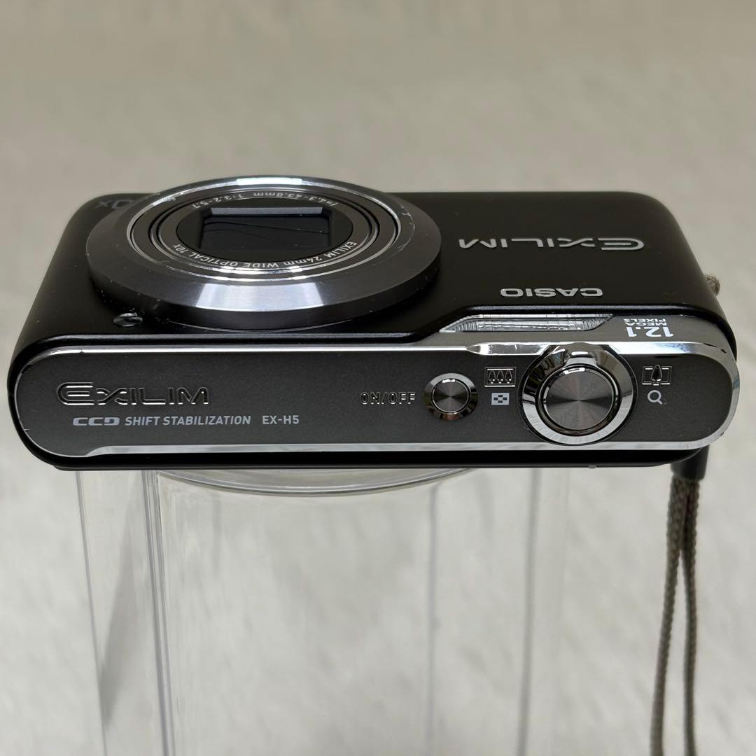 CASIO カメラ　EX-H5 充電器　箱　ブラック　黒　 コンデジ　動作品