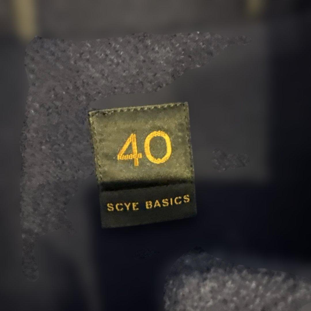SCYE BASICS ダッフルコート サイズ40 ネイビー