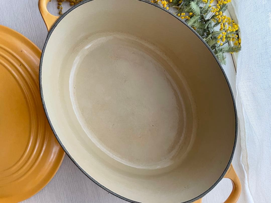 Le Creuset イエロー オーバル鍋 27センチ