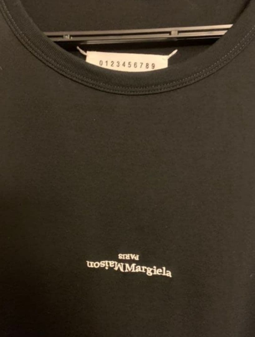 Maison Margiela 反転ロゴ Tシャツ サイズ52 ブラック