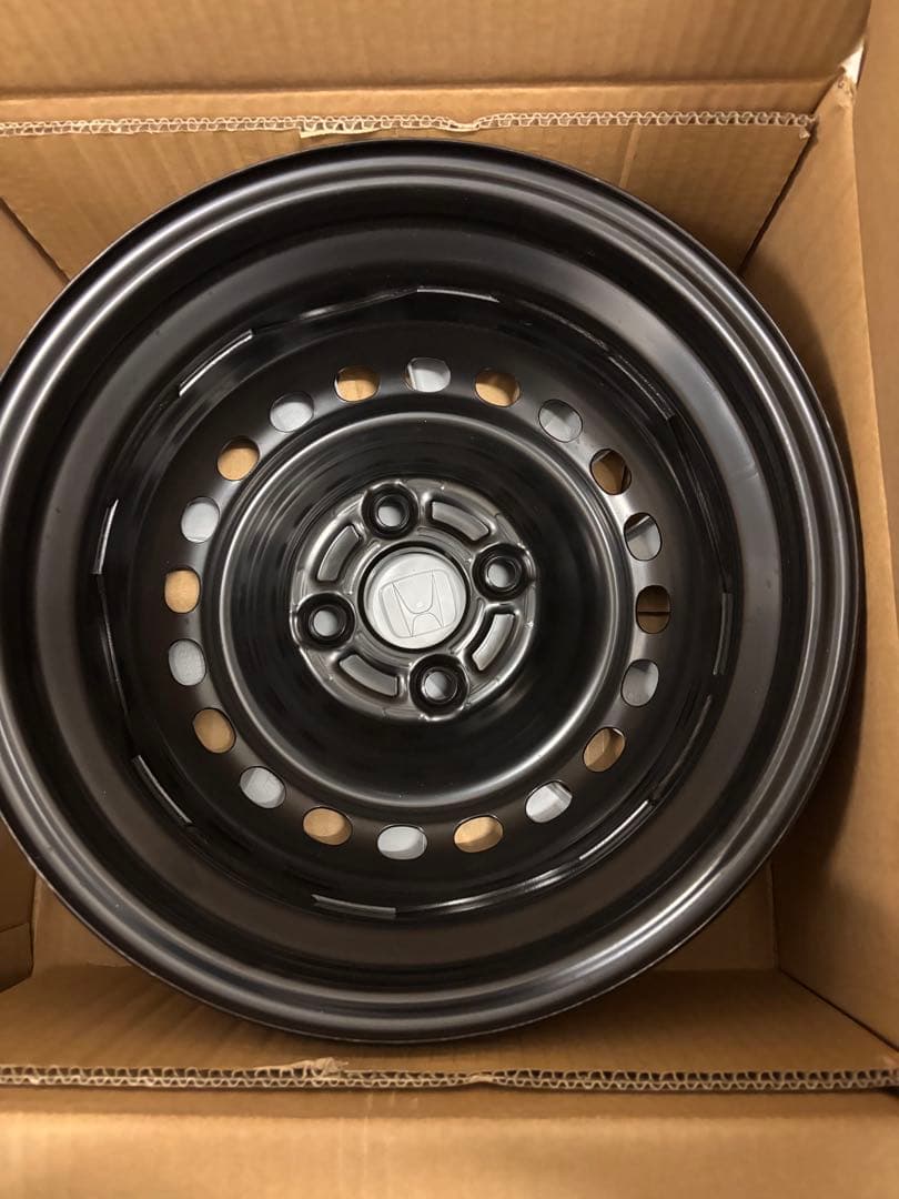 【LGM1/2】N-BOXスチールホイール14インチ2本＋ナット付