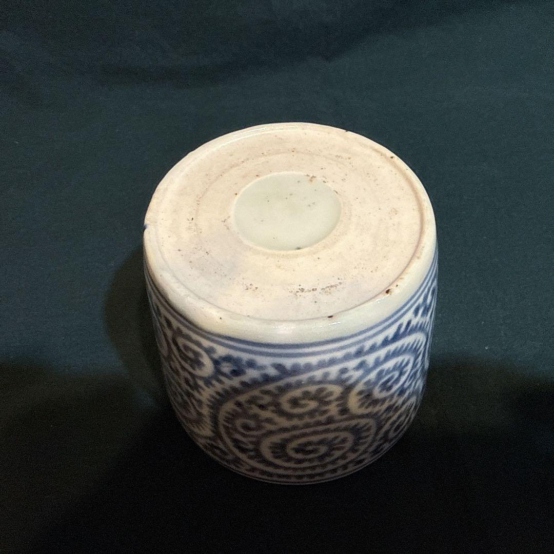 古伊万里　総柄　蛸唐草　蕎麦猪口　江戸中期