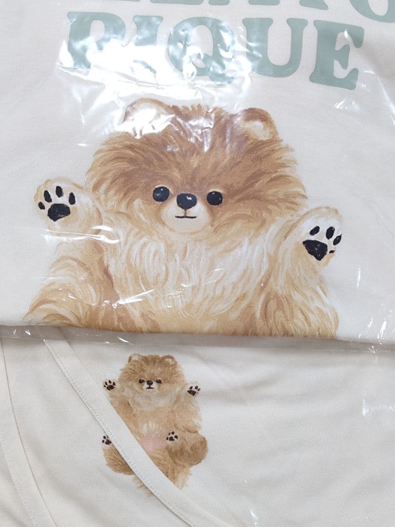 新品　ジェラピケ　ポメラニアン　ドッグワンポイントTシャツ　ショートパンツ