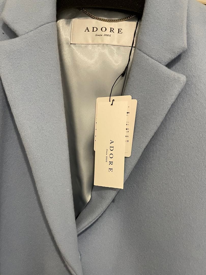 新品未使用　ADORE ライトブルーロングコート