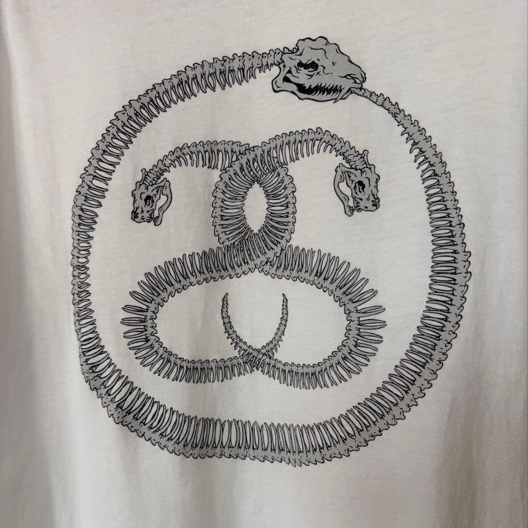 ジ*）様 00s old stussy ssリンク ボーン グラフィック Tシャ