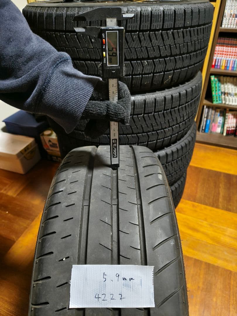 ブリヂストン TURANZA T002 215/45/R17 中古 NO3