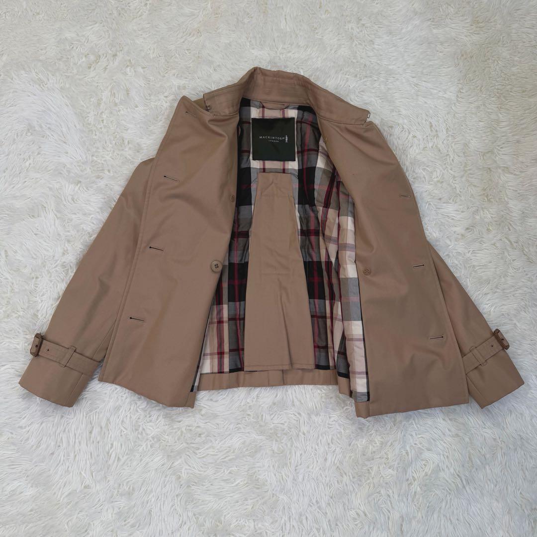 MACKINTOSH LONDON トレンチコート ショート丈 ベルト付き