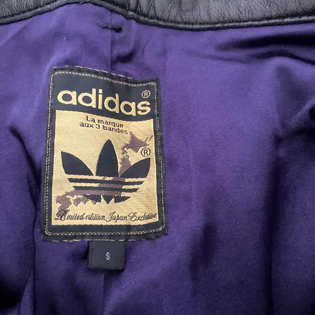 89/adidas レザーパンツ　アディダス 本革