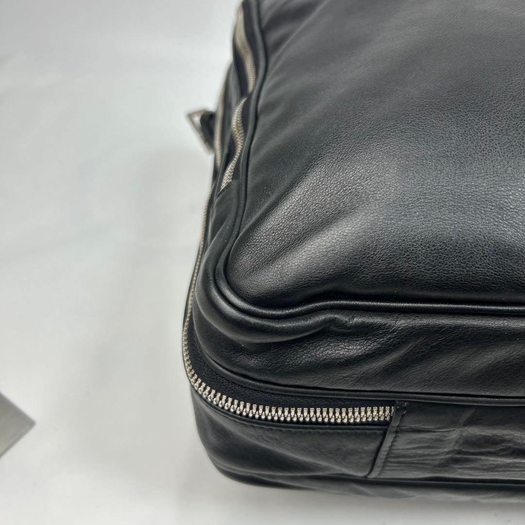 【美品】ジョルジオアルマーニ　ボストンバッグ　ビジネスバッグ　レザー　2way