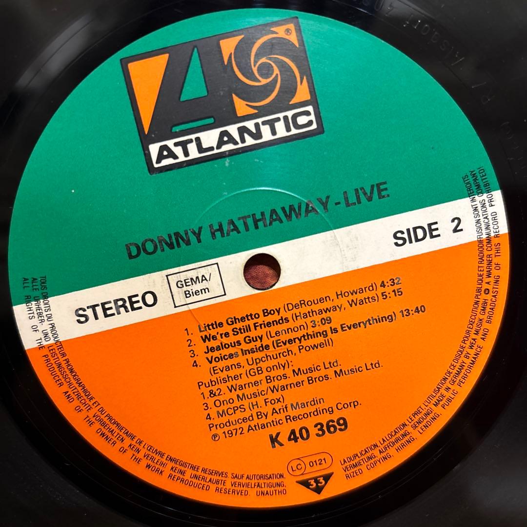 Donny Hathaway Live レコード LP ライブ ライヴ アナログ