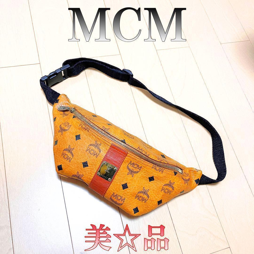 ♓美品♓特価♓ MCM　ヴィセトス　レザー　ブラウン　ウエストポーチ