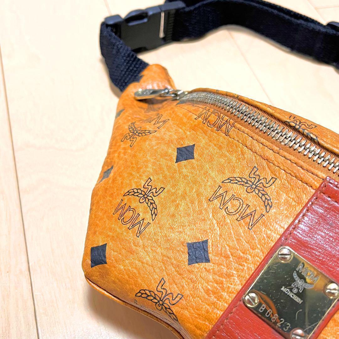 ♓美品♓特価♓ MCM　ヴィセトス　レザー　ブラウン　ウエストポーチ