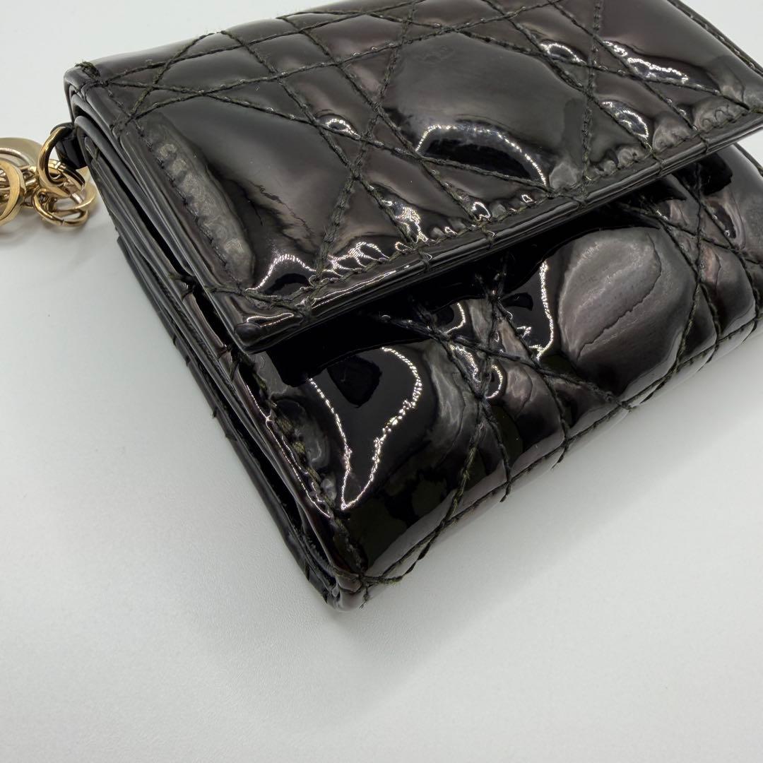 ✩*˚様 【訳あり】Dior ディオール　エナメル レディディオールロータ 三つ