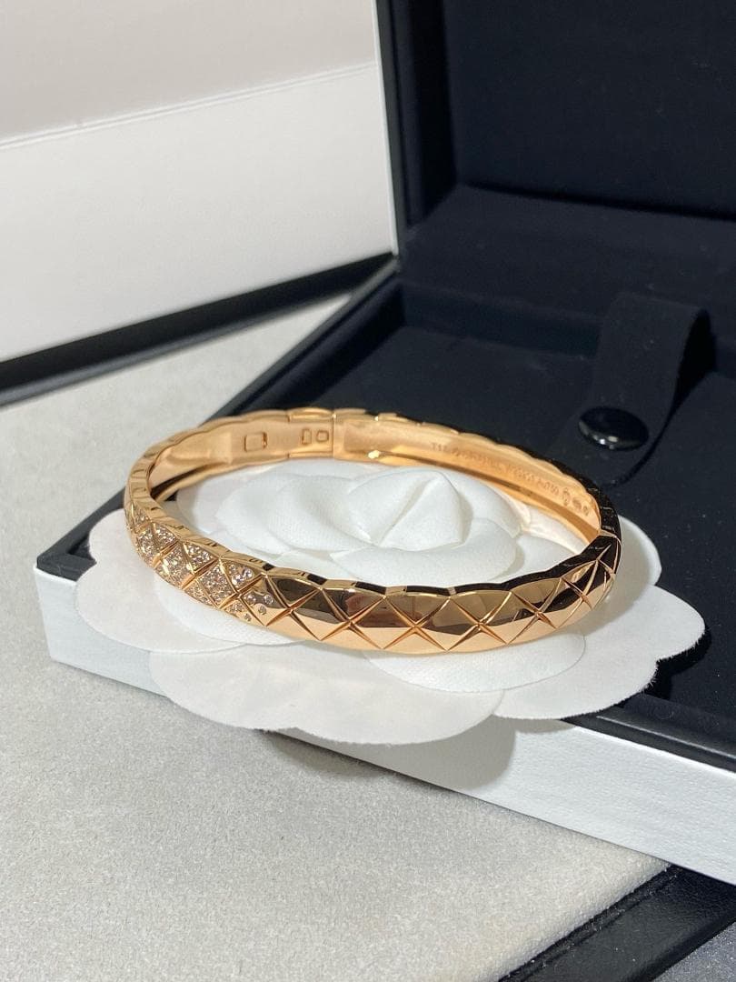 CHANEL シャネル ココクラッシュ風 マトラッセ ブレスレット 17cm