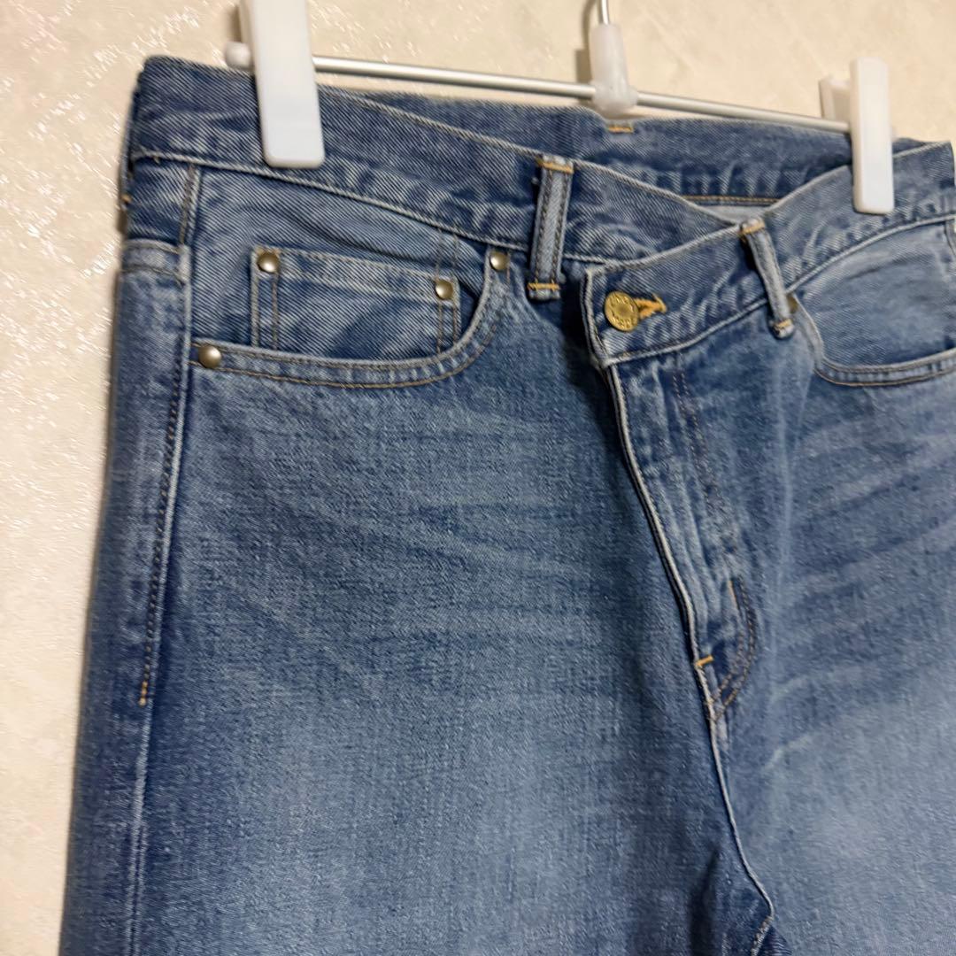 【試着のみ】FRAMeWORK フロントアシメデニムパンツ 20,900円 38