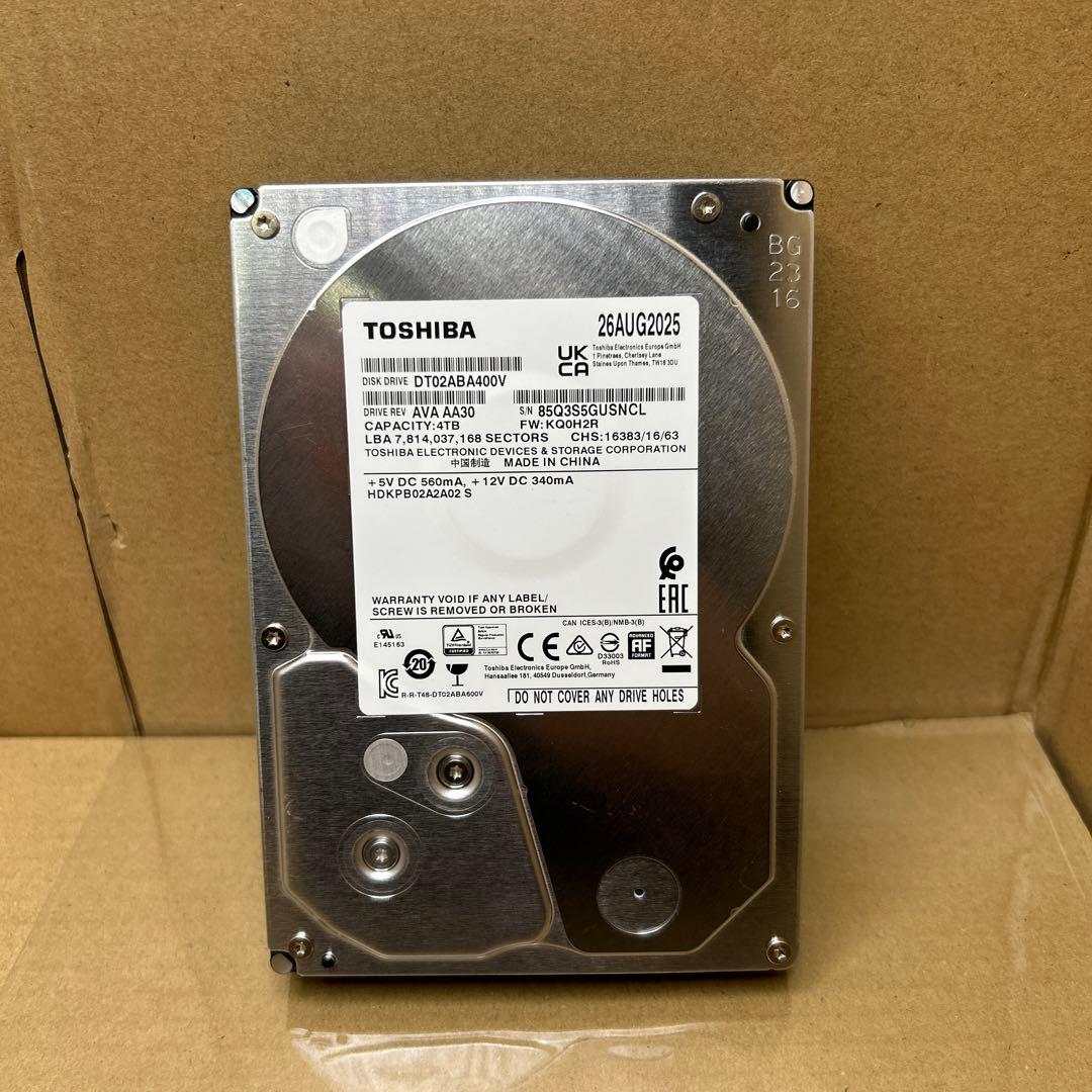 平*一様 ロジテック TOSHIBA製　4TB 3.5インチ　DT02ABA40