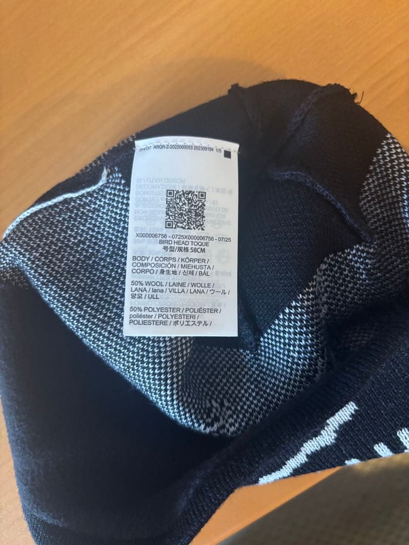 25年製美品ARC'TERYXBirdHeadToqueBlack/Void\"