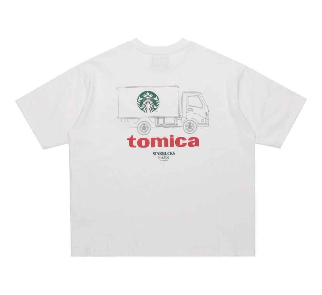 STARBUCKS STAND by BEAMS トミカ Tシャツ S ホワイト