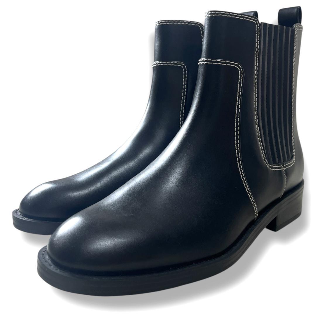 新品✨ マイケルコース 22 サイドゴアブーツ ELLA チェルシーブーツ 黒