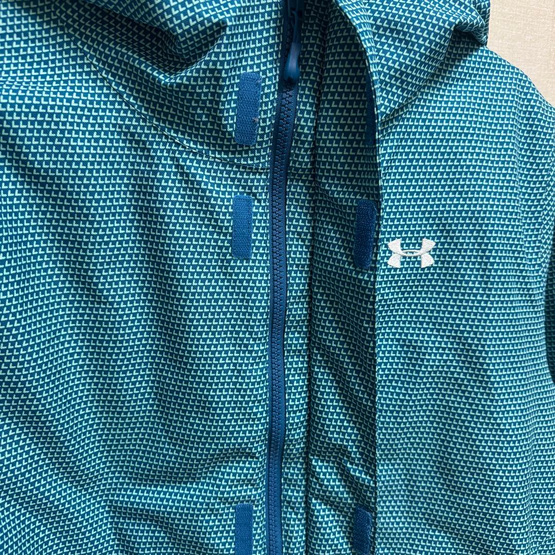 1点物！UNDER ARMOUR アンダーアーマー スキーウェア M 水色 柄物